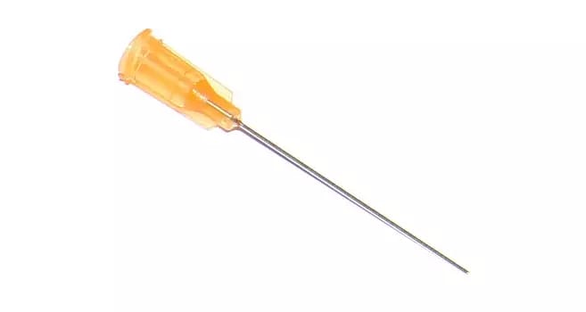 Geklebte Dosiernadeln mit Edelstahlkanüle 38,1mm orange 23G 1St