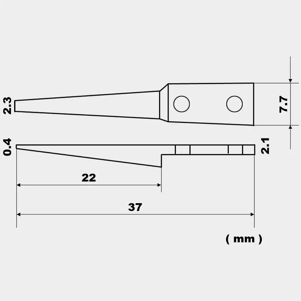 Antistatische Edelstahlpinzette VETUS ESD-242 mit PPS-Spitze – 2