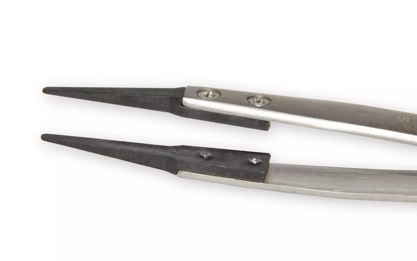 Antistatische Edelstahlpinzette VETUS ESD-249 mit PPS-Spitze – 2