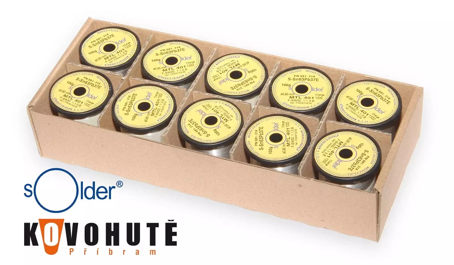 Lötrohr S-Sn63Pb37E Durchmesser 0,8 mm – 2