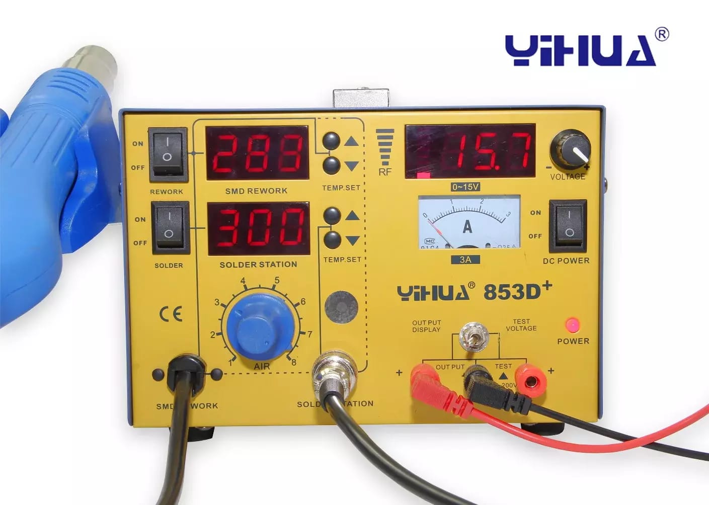 Nacharbeitsplatz mit Yihua 853D+ Laborquelle – 2