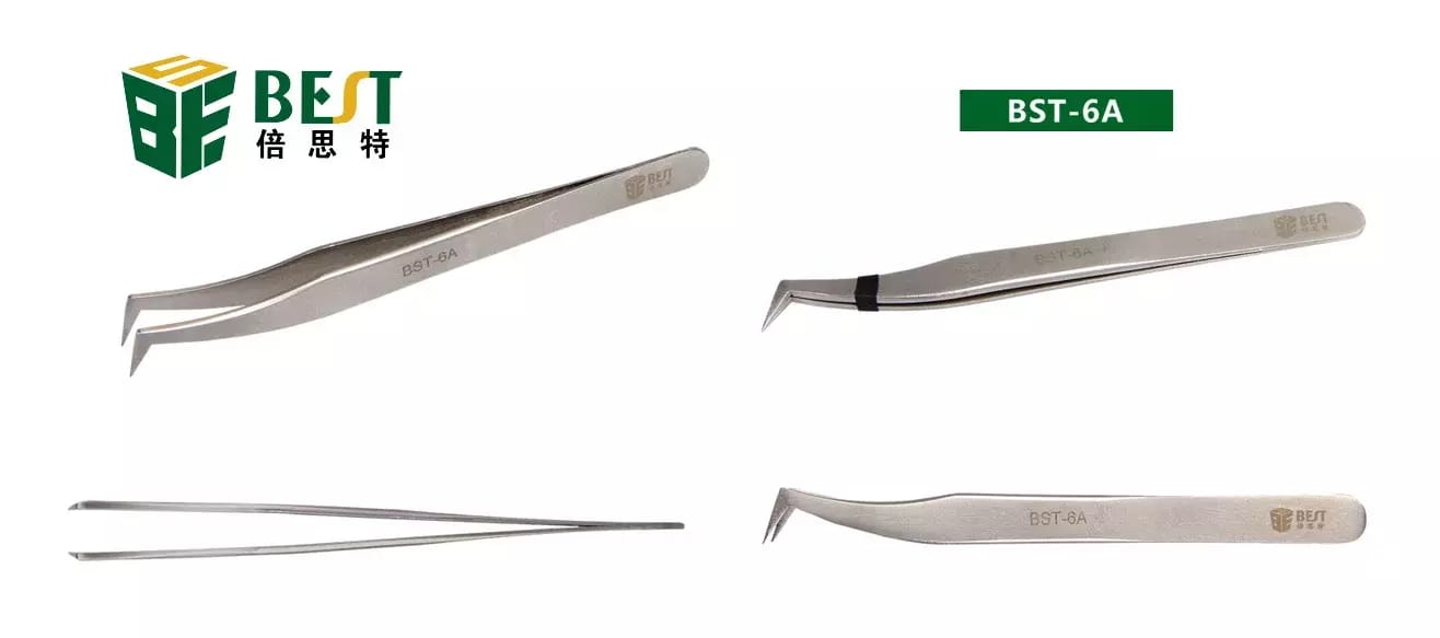 Antimagnetische Pinzette aus Edelstahl für gelötete Teile BEST BST-6A – 2