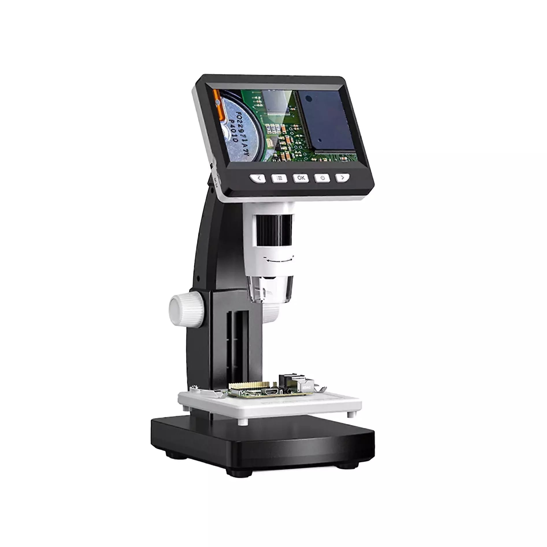 Digitales Mikroskop mit 4,3" LCD, 2Mpix Auflösung, USB-C