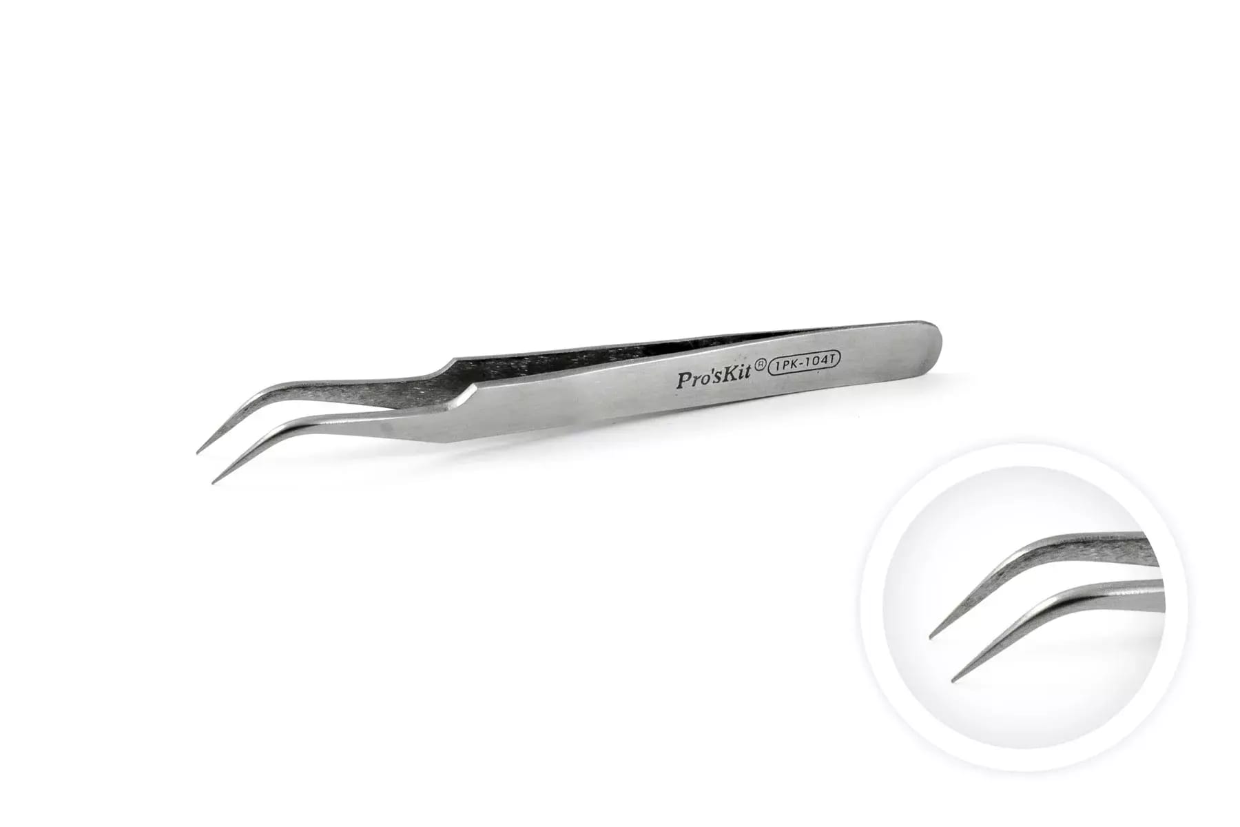 Gebogene Pinzette PROSKIT 1PK-104T kurz 120mm – 2