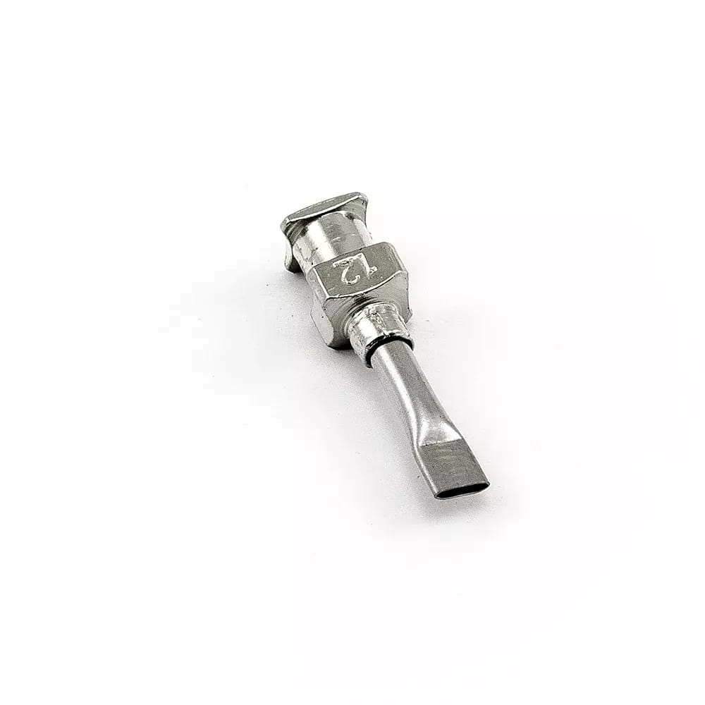 Edelstahl-Dosiernadel flach 12G 0,5\"