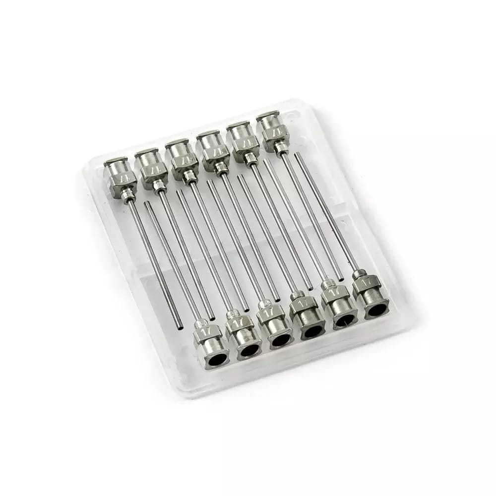 Edelstahl-Dosiernadeln 17G 1,5\" Satz 12 Stück