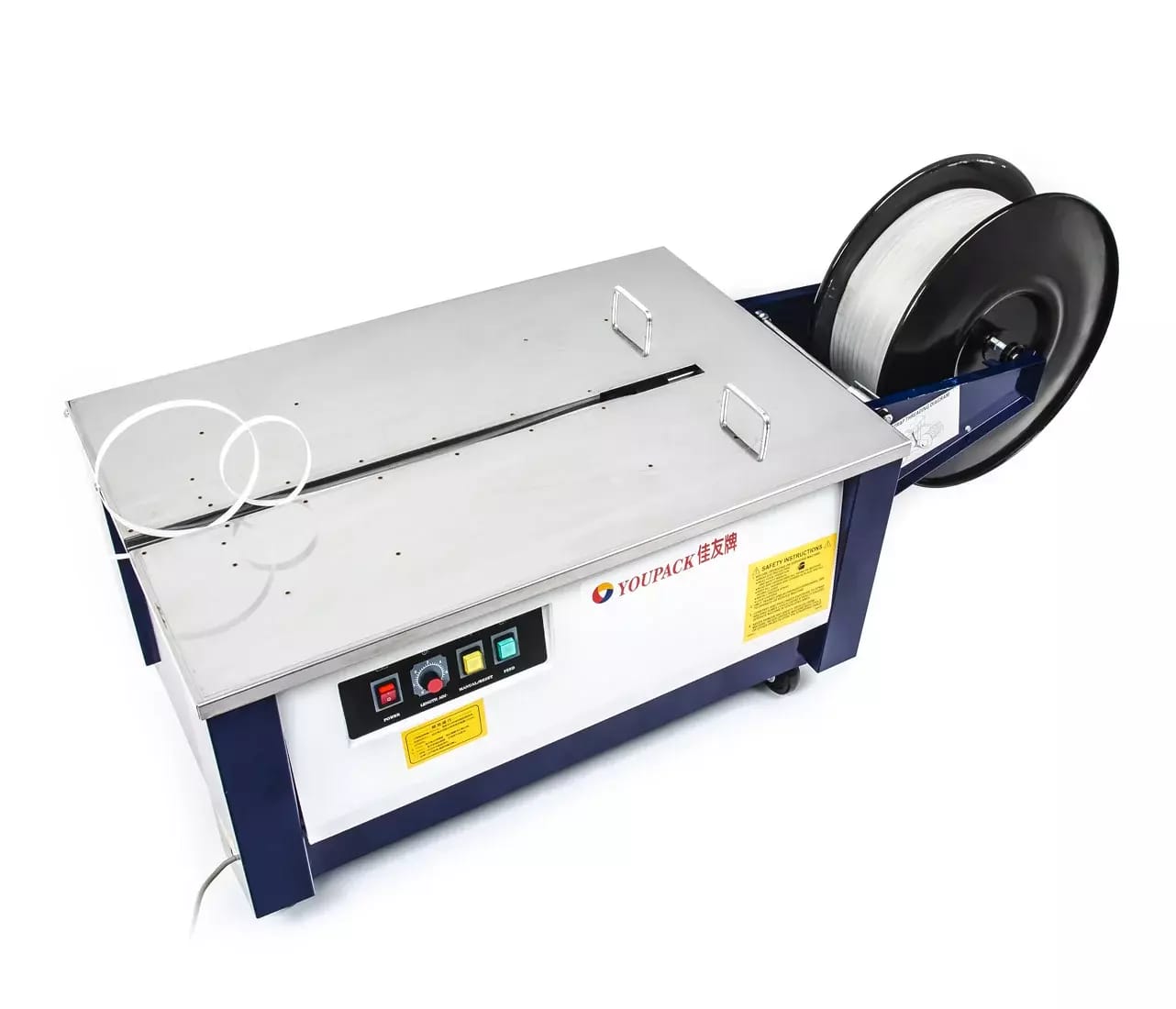 Umreifungsmaschine YouPack KZBD für PP-Bänder, halbautomatisch, abgesenkt – 2