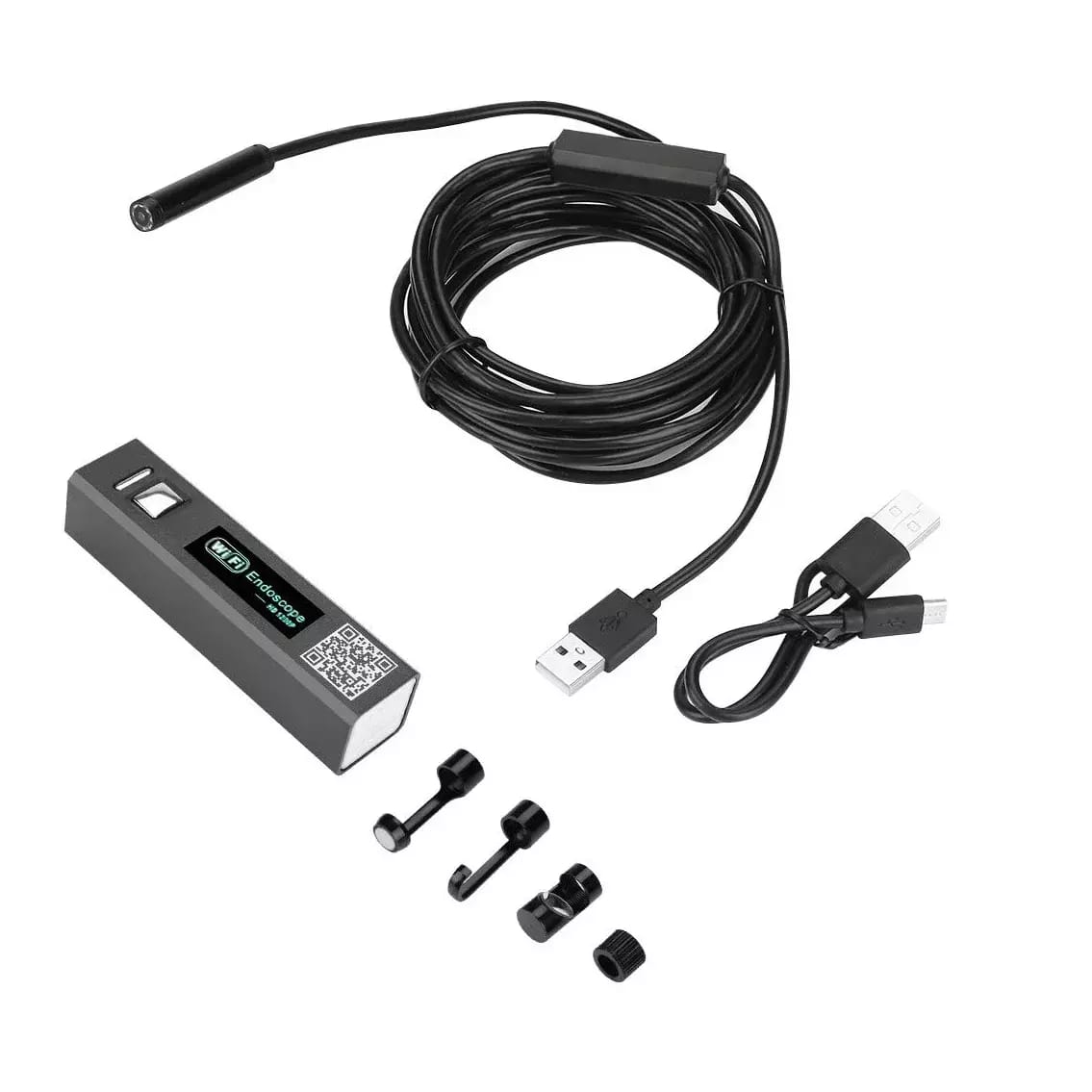 Endoskopische Wi-Fi-Kamera mit IP66-Wasserbeständigkeit und 5 m langem, flexiblem Kabel