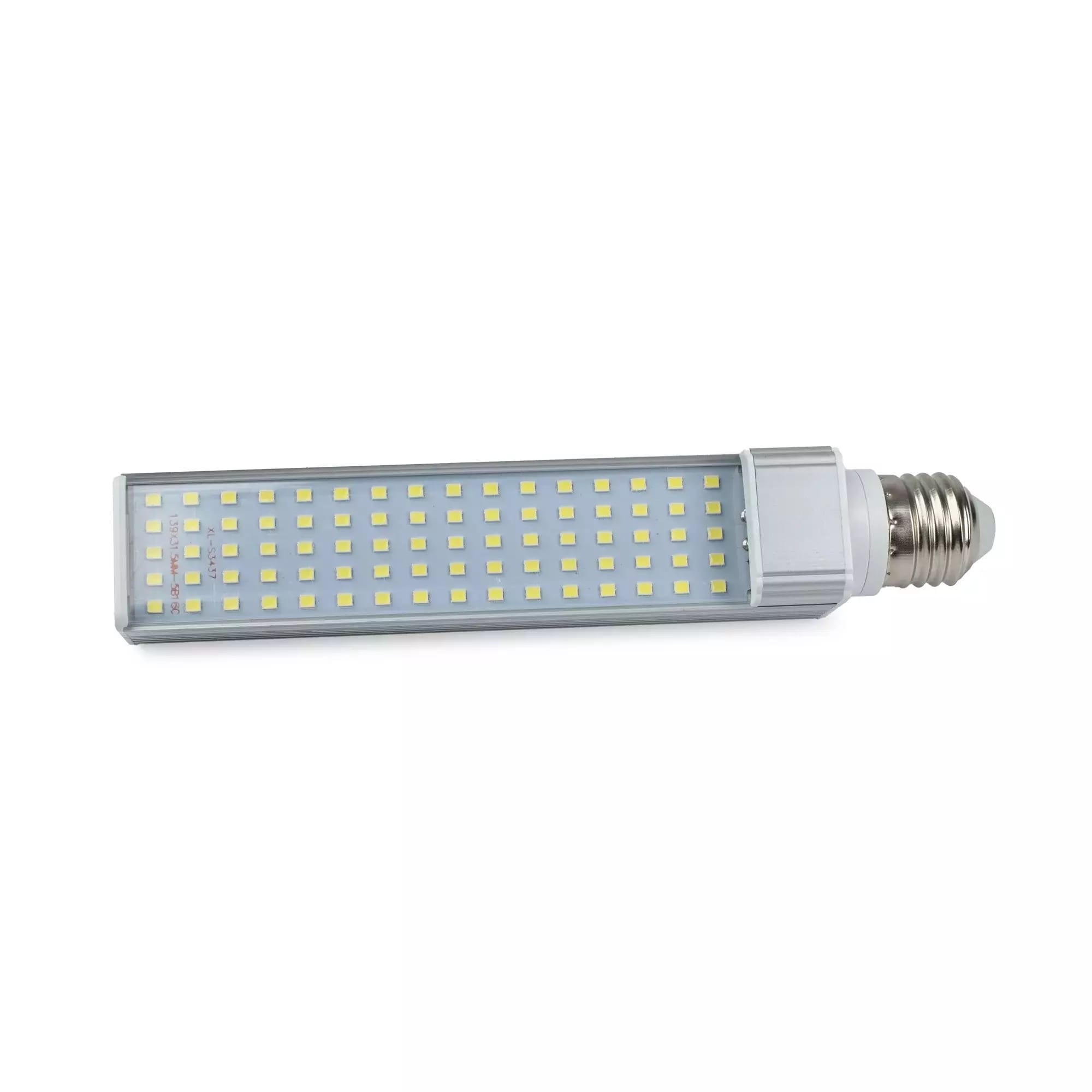 LED-Lampe E27, 80xLED, Aluminium-Kühlkörper, 6000K, 1200lm, 9W