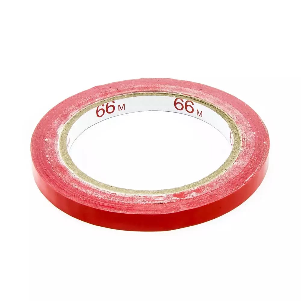 Klebeband für Beutelverschluss, Breite 9 mm, rot