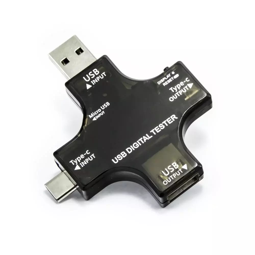 USB-Multitester mit Kapazitätsmessung, USB, micro USB, USB-C – 2