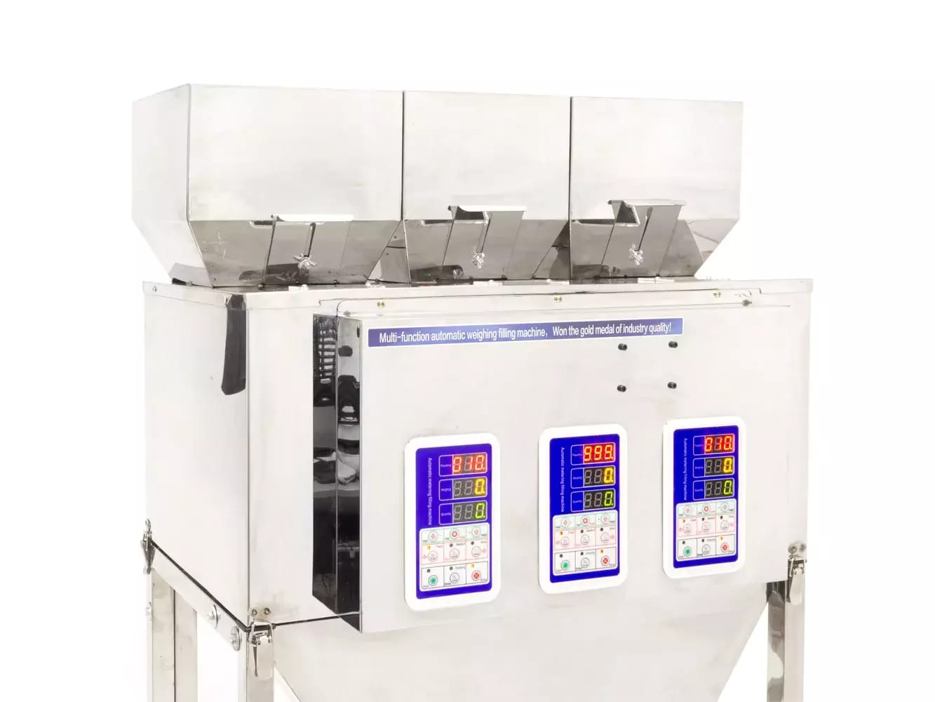 Dreifacher industrieller Schüttgut- und Mischungsspender 3x 10-500g – 2
