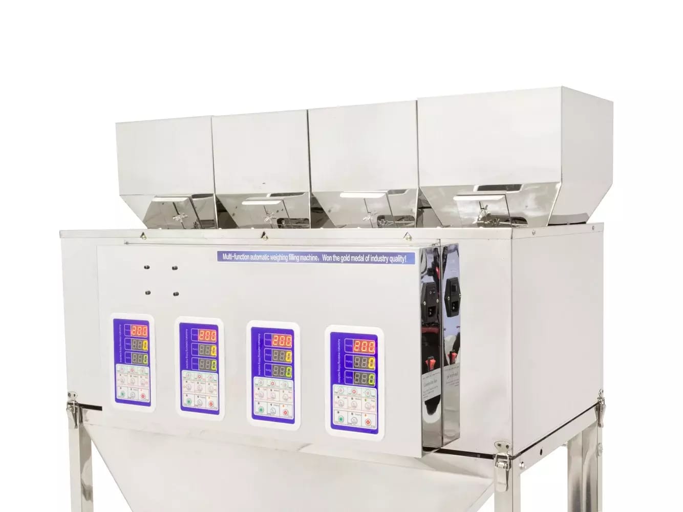Vier-Kopf-Industrie-Dispenser für Schüttgüter und Mischungen 4x 10-500g – 2