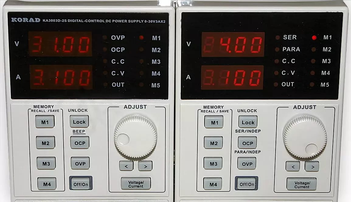 Programmierbares Präzisions-Doppelnetzteil 2x30V/3A,60V/3A,30V/6A Typ KA3003D-2S – 2
