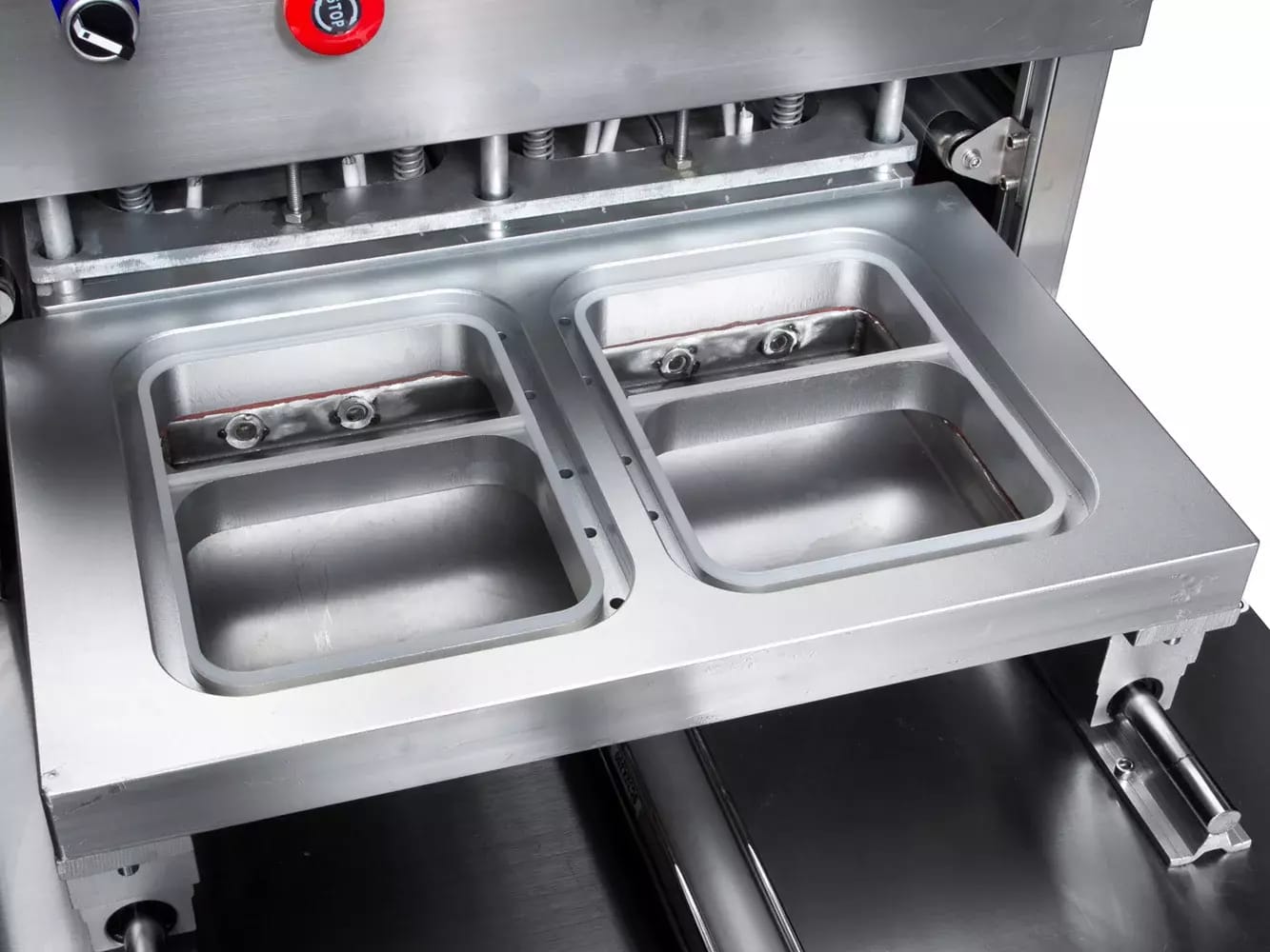 Halbautomatische Verpackung von verzehrfertigen Lebensmitteln in zweiteiligen Schalen 227x178mm mit Schutzatmosphäre – 2