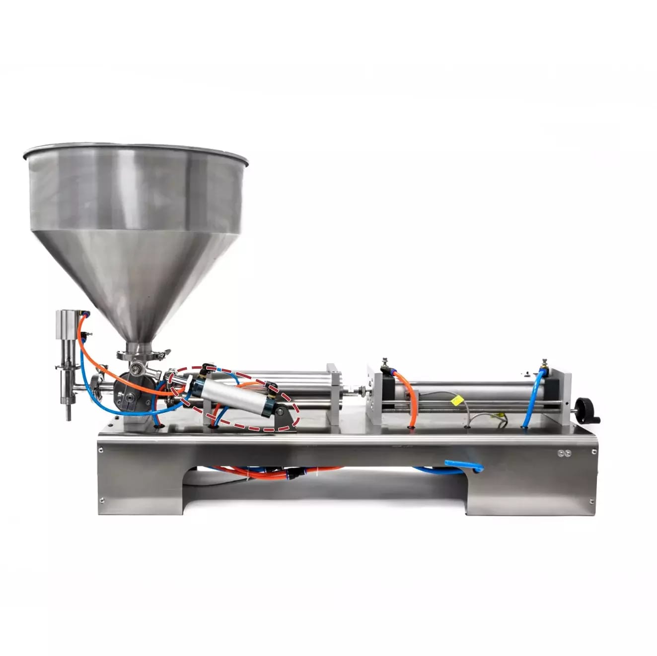 Pneumatikzylinder MAL32x75 Ventilsteuerung zum pneumatischen Abfüllen von pastösen und flüssigen Substanzen 50 - 1000 ml – 2