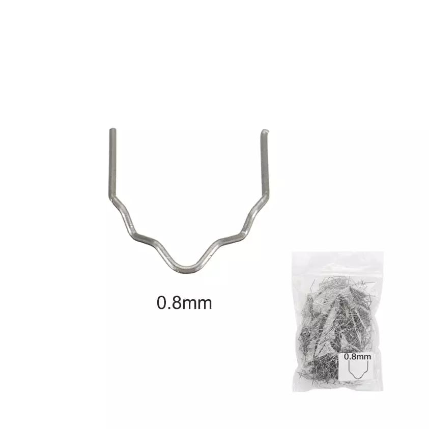 Heftklammern für Kunststoff-Heftgeräte - Typ V Ecke 0,8 mm, 100 St