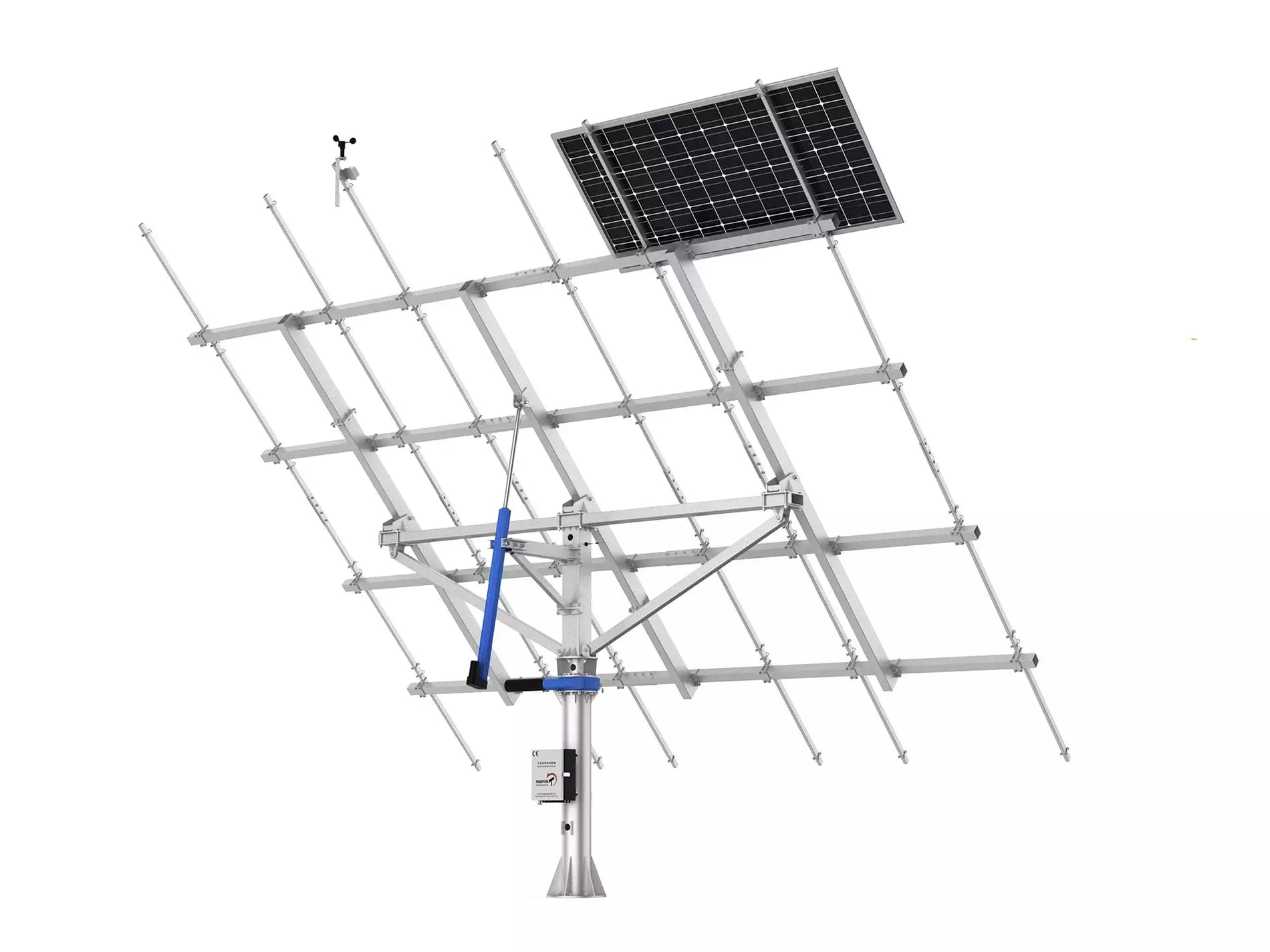 Huayue zweiachsiger Solar Tracker für 12 Module - 6,6kW