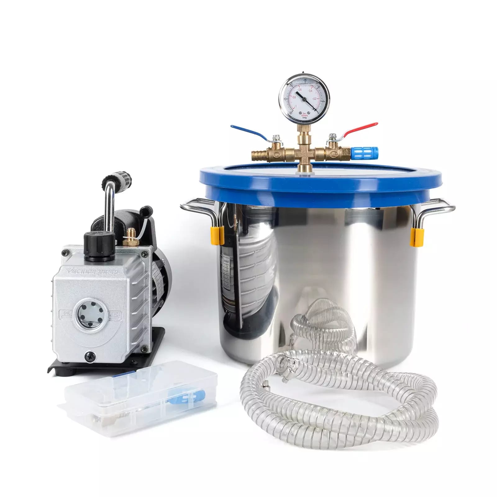 Vakuumkammer 8L mit Ölpumpe 230V/50Hz – 2