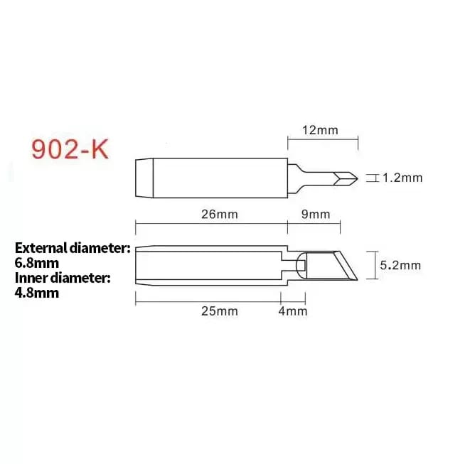 Lötspitze K-Serie 902 für YIHUA-Stationen – 2