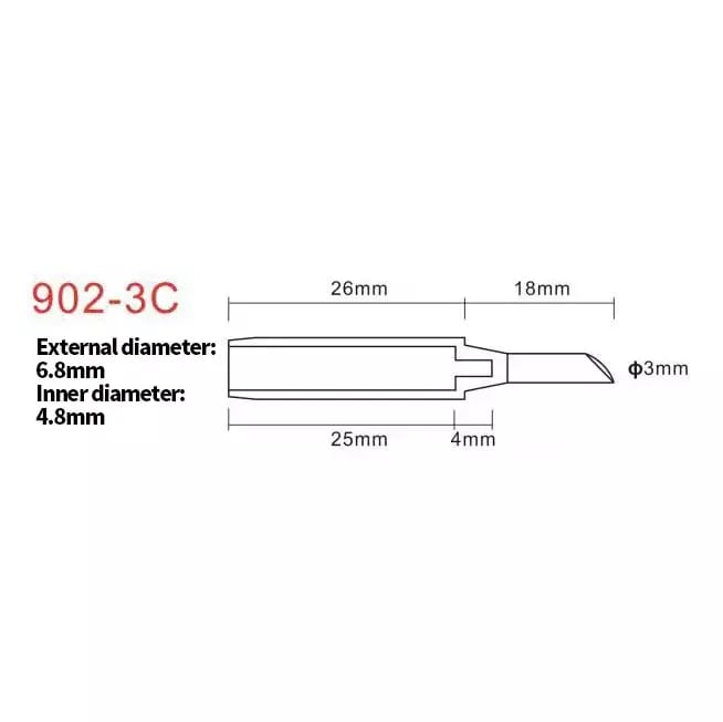 Lötspitze 3C Serie 902 für YIHUA-Stationen – 2