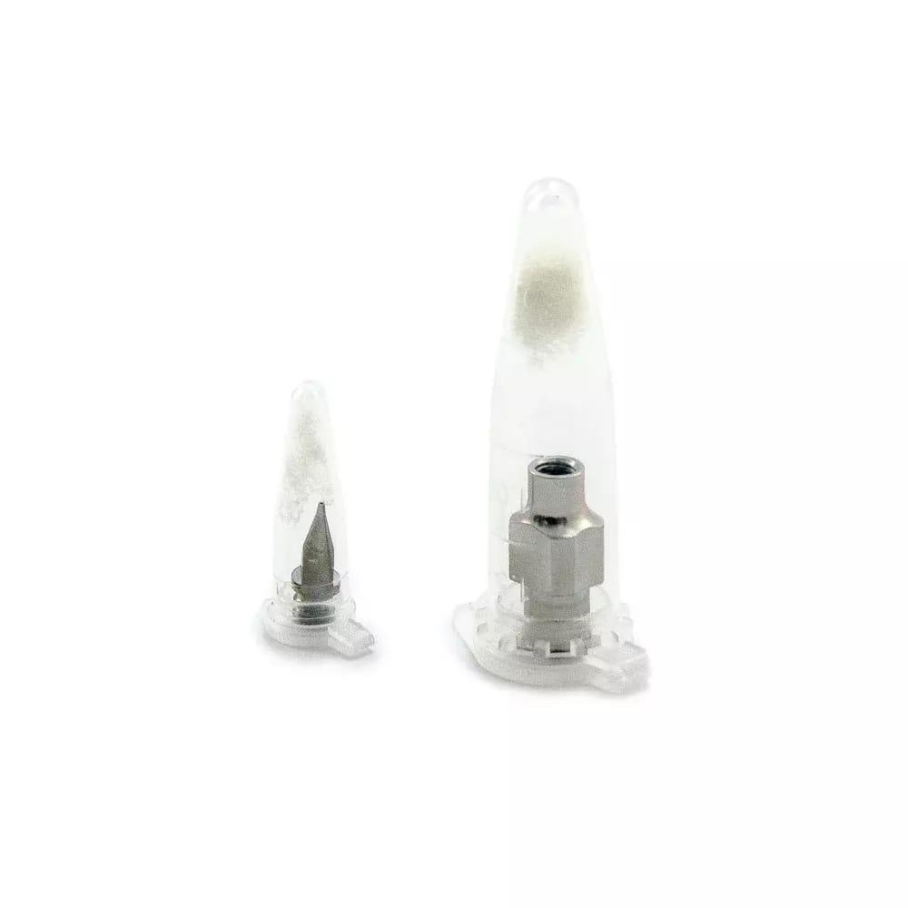 Hochpräzise Edelstahl-Kegelnadeln 21G 0,5mm – 2