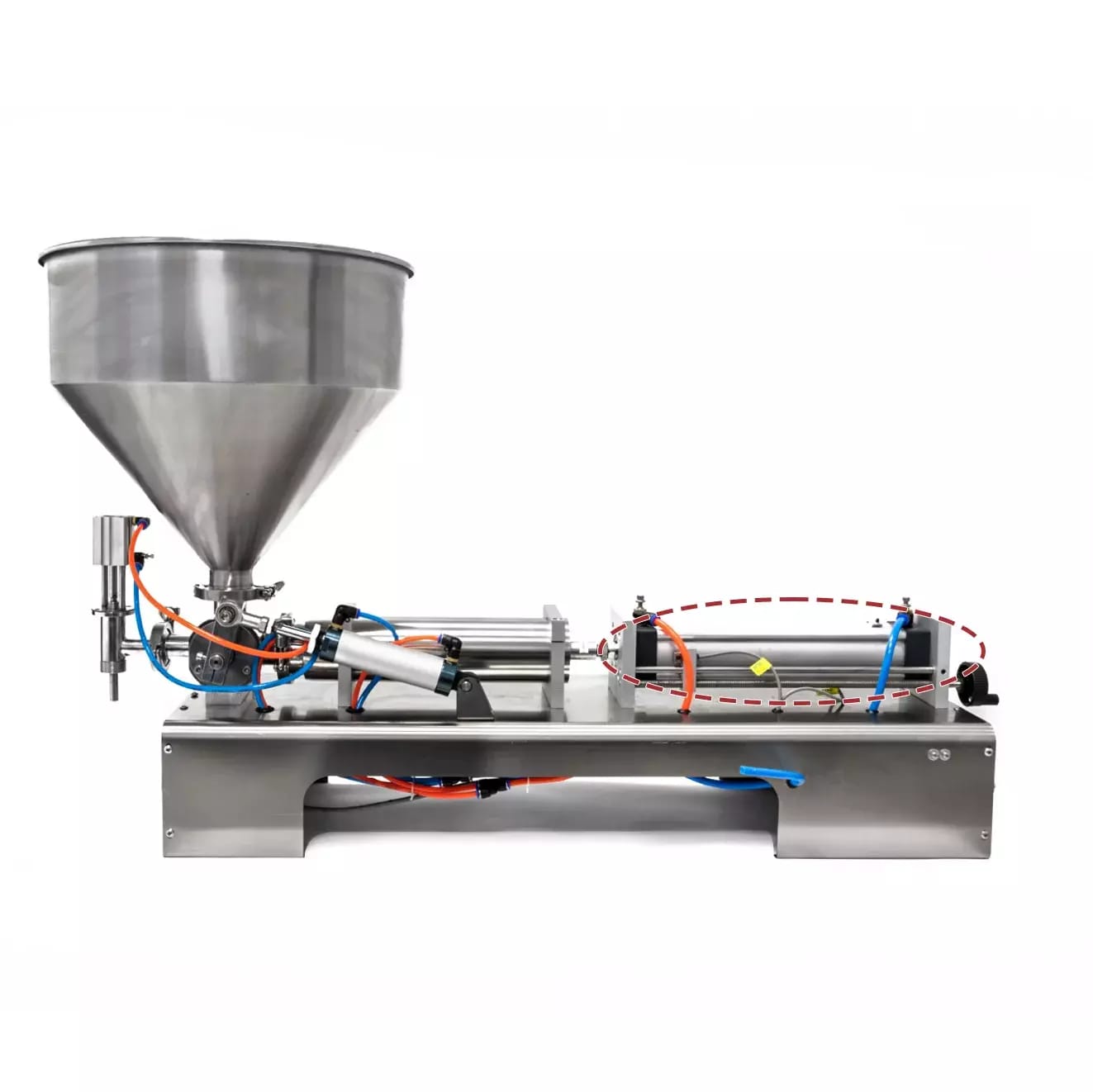 Pneumatischer Geberzylinder SU250x50 für Pasten- und Flüssigkeitsabfüllmaschinen 50 - 1000 ml – 2