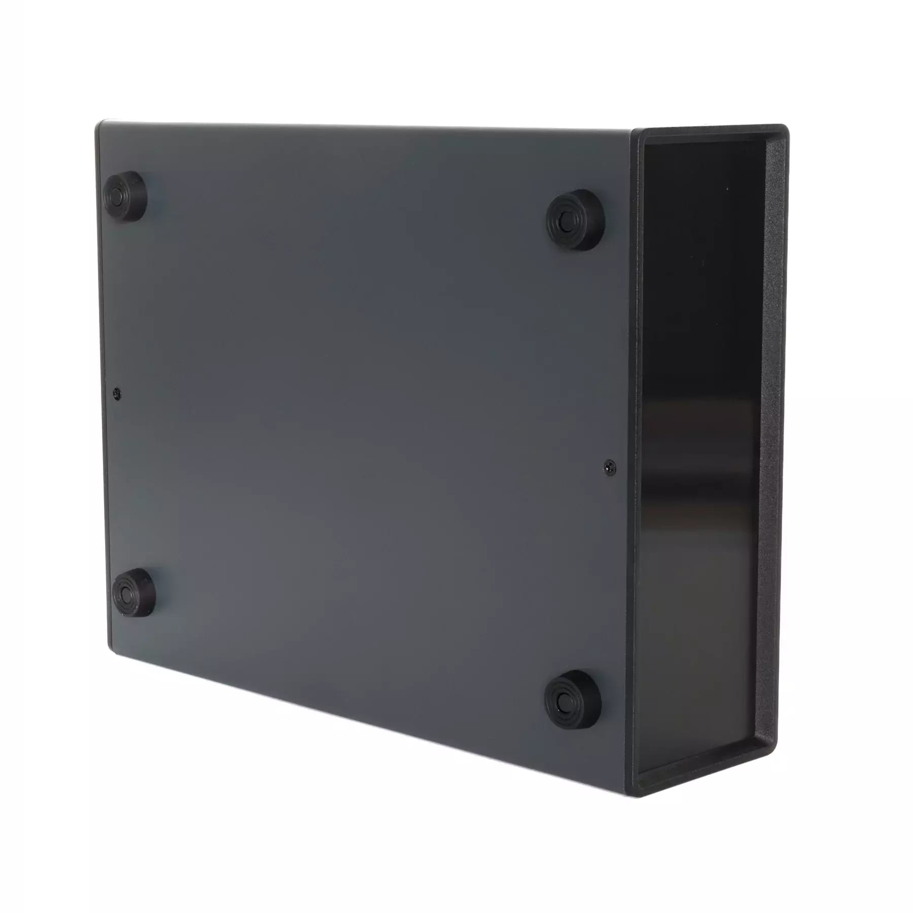 DIY vierteilige Metall/Kunststoffbox für Elektronik 282x80x220mm - schwarz – 2